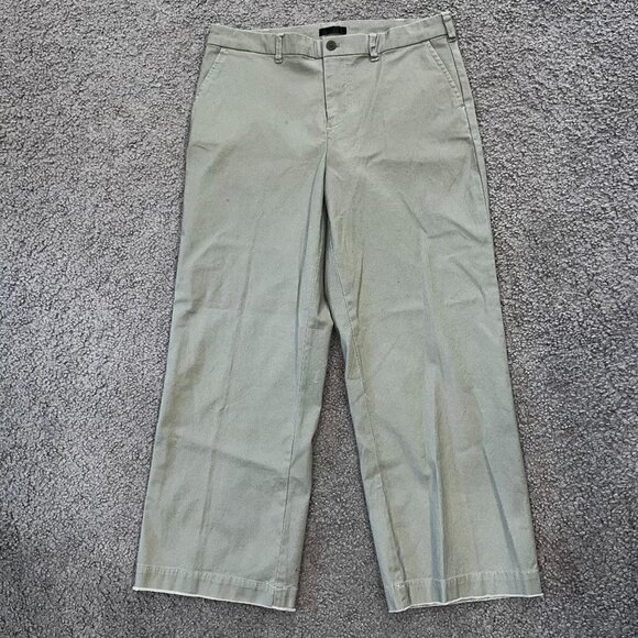ATM Anthony Thomas Melillo Enzyme Wash Crop Boyfriend Pants In Grass NWT Sz. 6 - Picture 1 of 12
